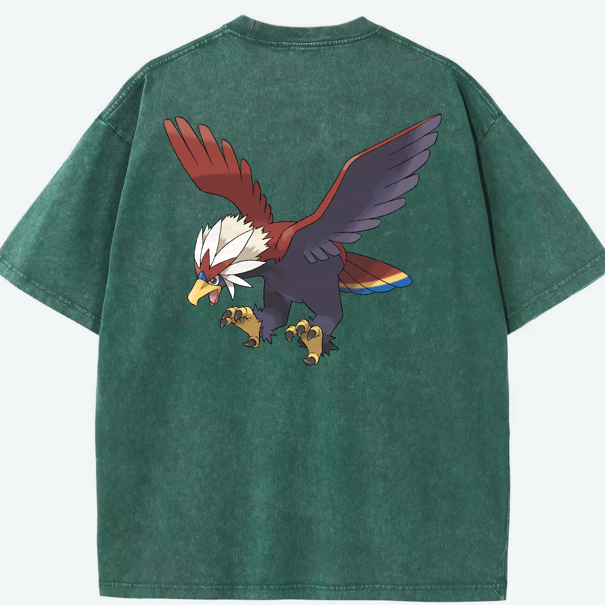 （画像用） ポケットモンスター Pokémon 綿100% ヴィンテージ風 半袖Tシャツ（背面プリント）